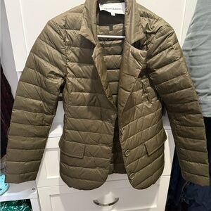 Veronica Beard Olive The Puffer Blazer